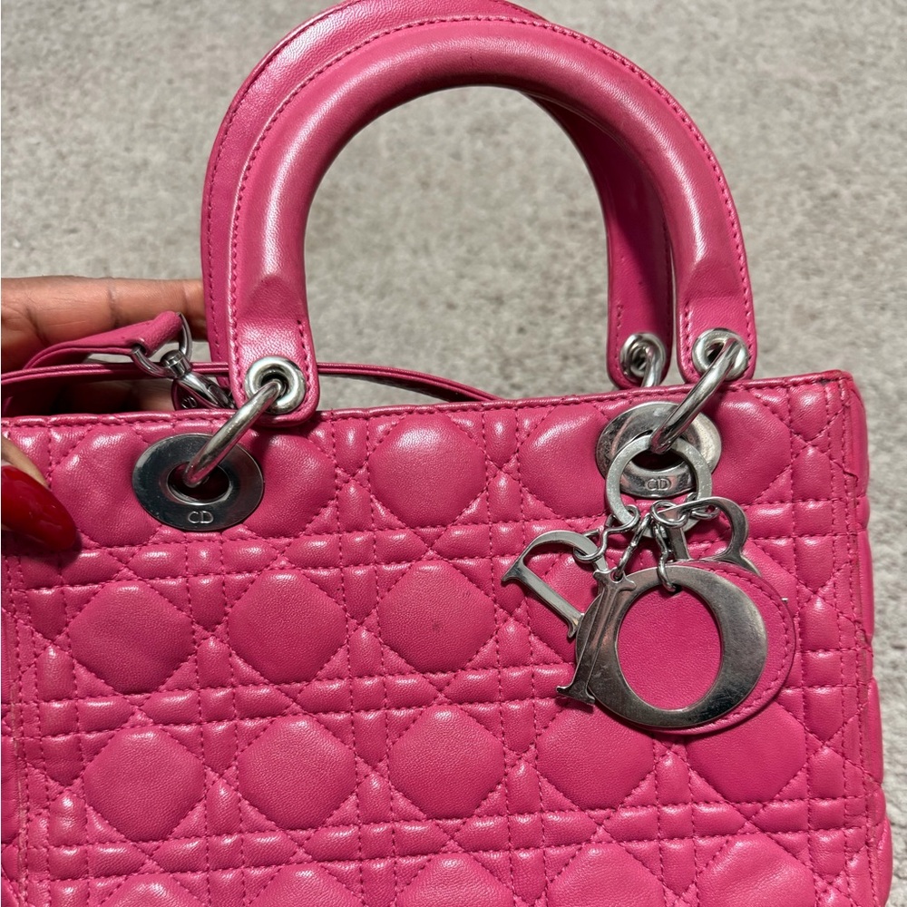 Pink Quilted Handbag - Picture 6 of 9